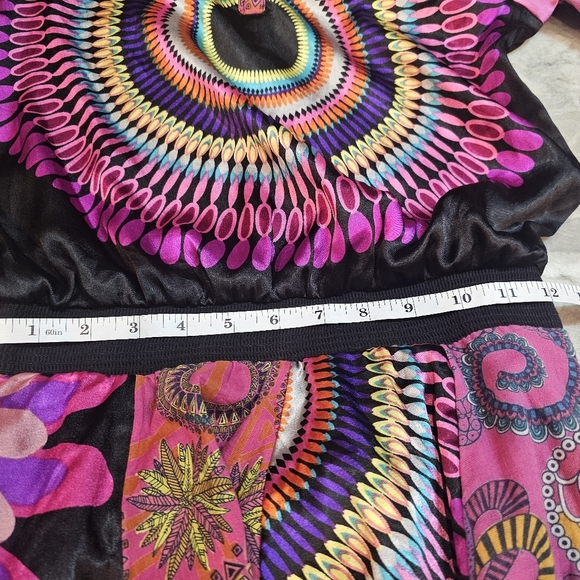 Desigual Girls Long Sleeve Mandala Print Dress Size 13/14 Colorful Boho - Picture 12 of 12